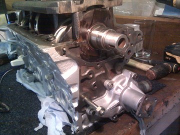 Water pump fitted