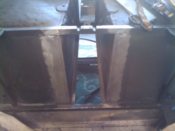 5. I then sanded all the paint off to give a nice clean surface to weld to