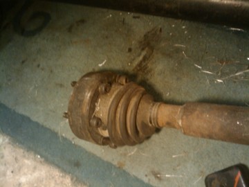 10. The drive shafts were looking very tatty and 3 of the 4 cv's were split