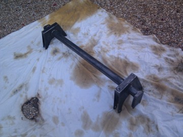 10. Rear beam also stripped down to bare metal.