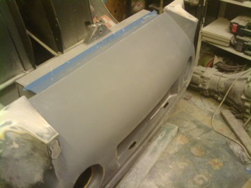 2. Sanded it all smooth than gave it a quick  coat of primer